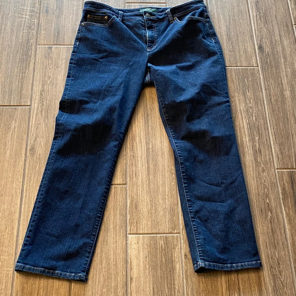 Ralph Lauren Dark Blue Straight Leg Jeans - Picture 1 of 4
